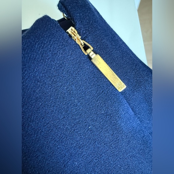 Ralph Lauren Classic stretch Navy Straight Leg Pants - Picture 3 of 9